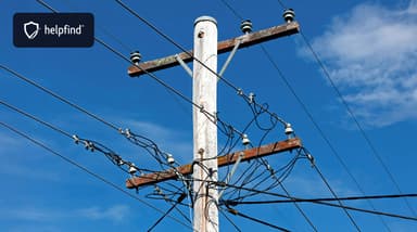 Słup energetyczny na działce