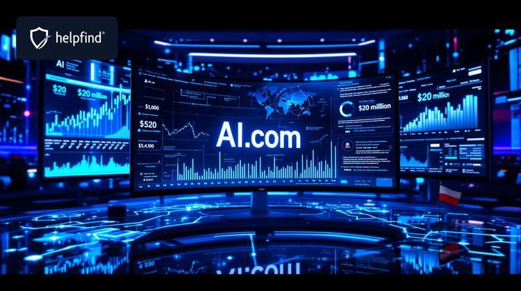 Rekordowa sprzedaż domeny AI.com przez Polaka zmienia rynek domen premium