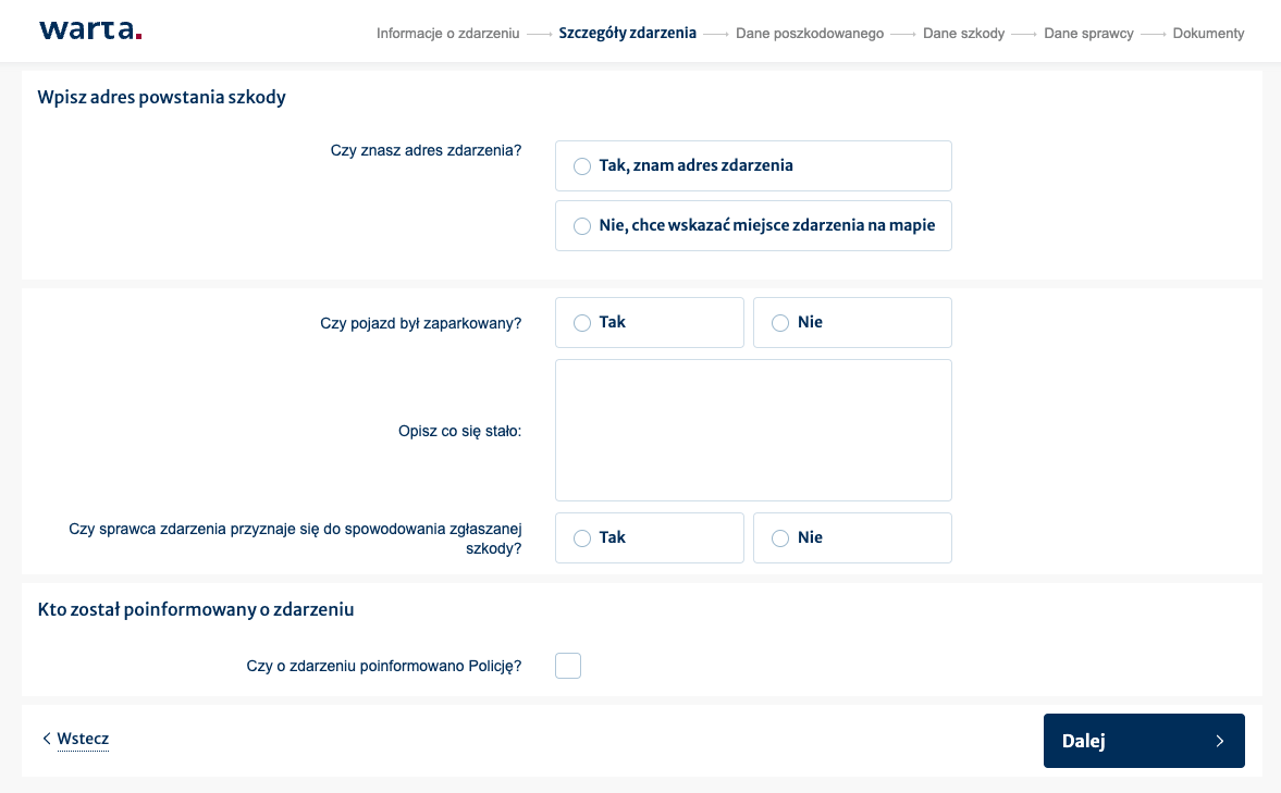 hdi zgłoszenie szkody formularz warta