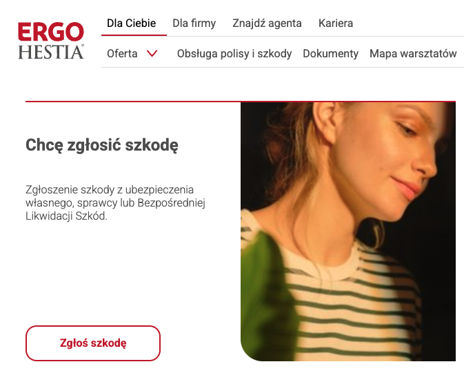 zgłoszenie szkody do ergo hestii