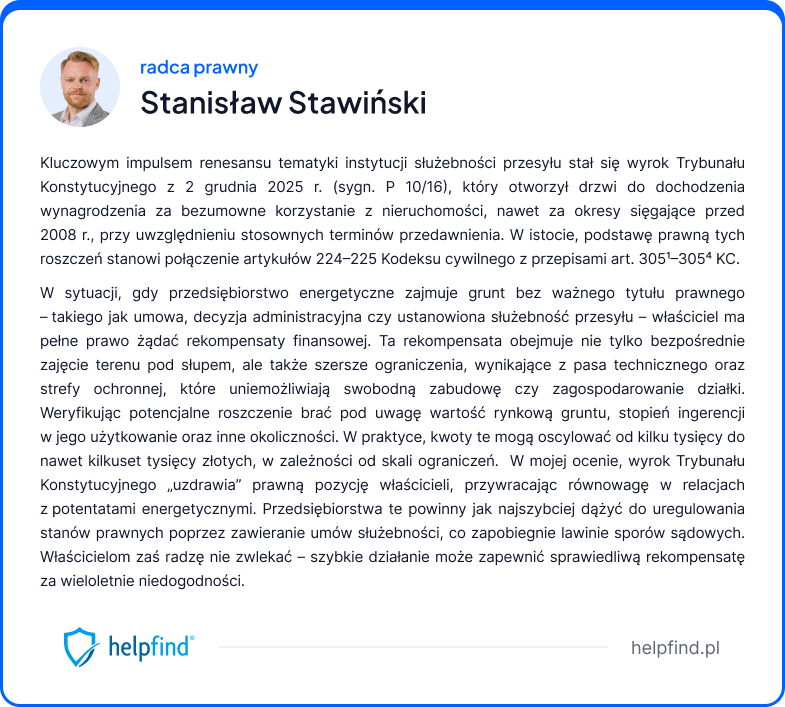 słup na działce ponad 30 lat