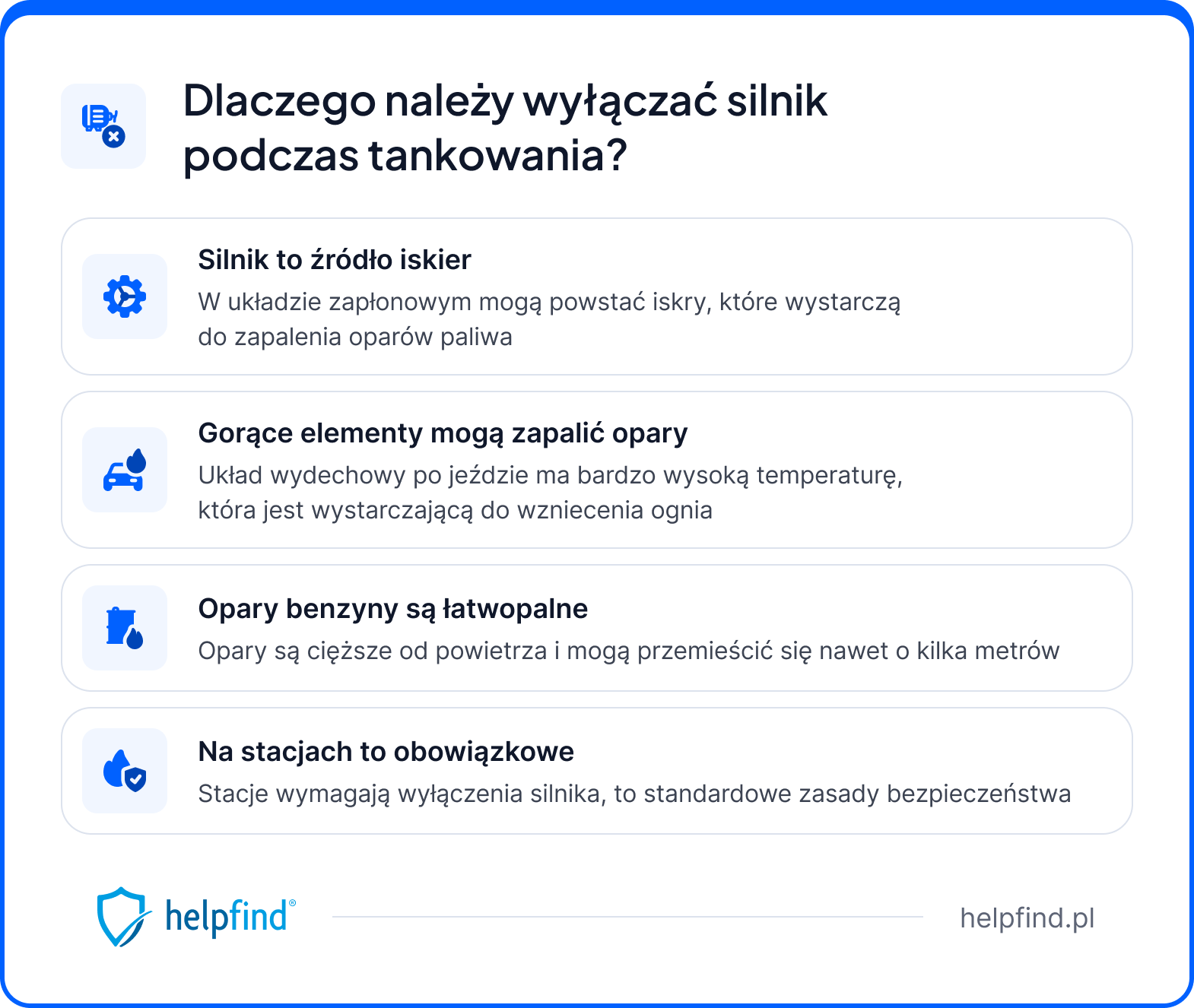 tankowanie - wylaczanie silnika