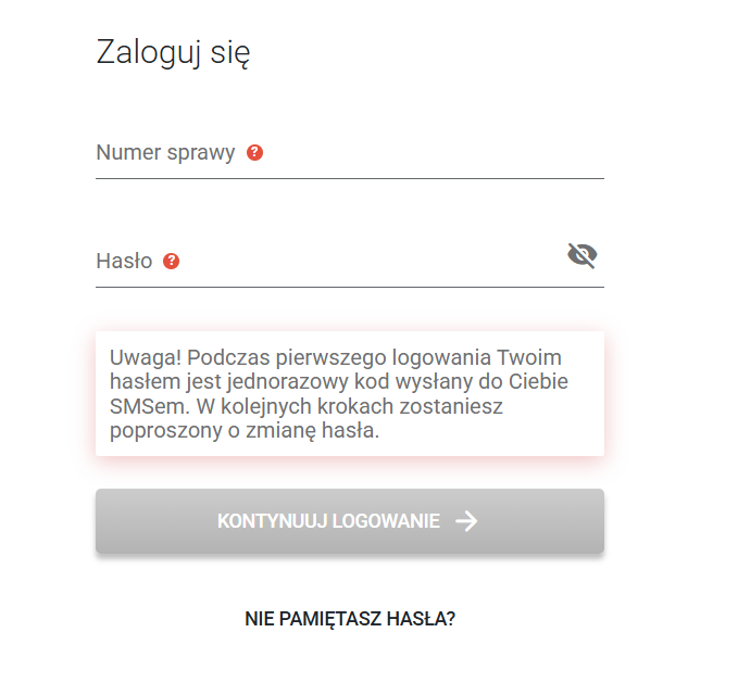 zgłoszenie szkody generali - sprawdzenie statusu