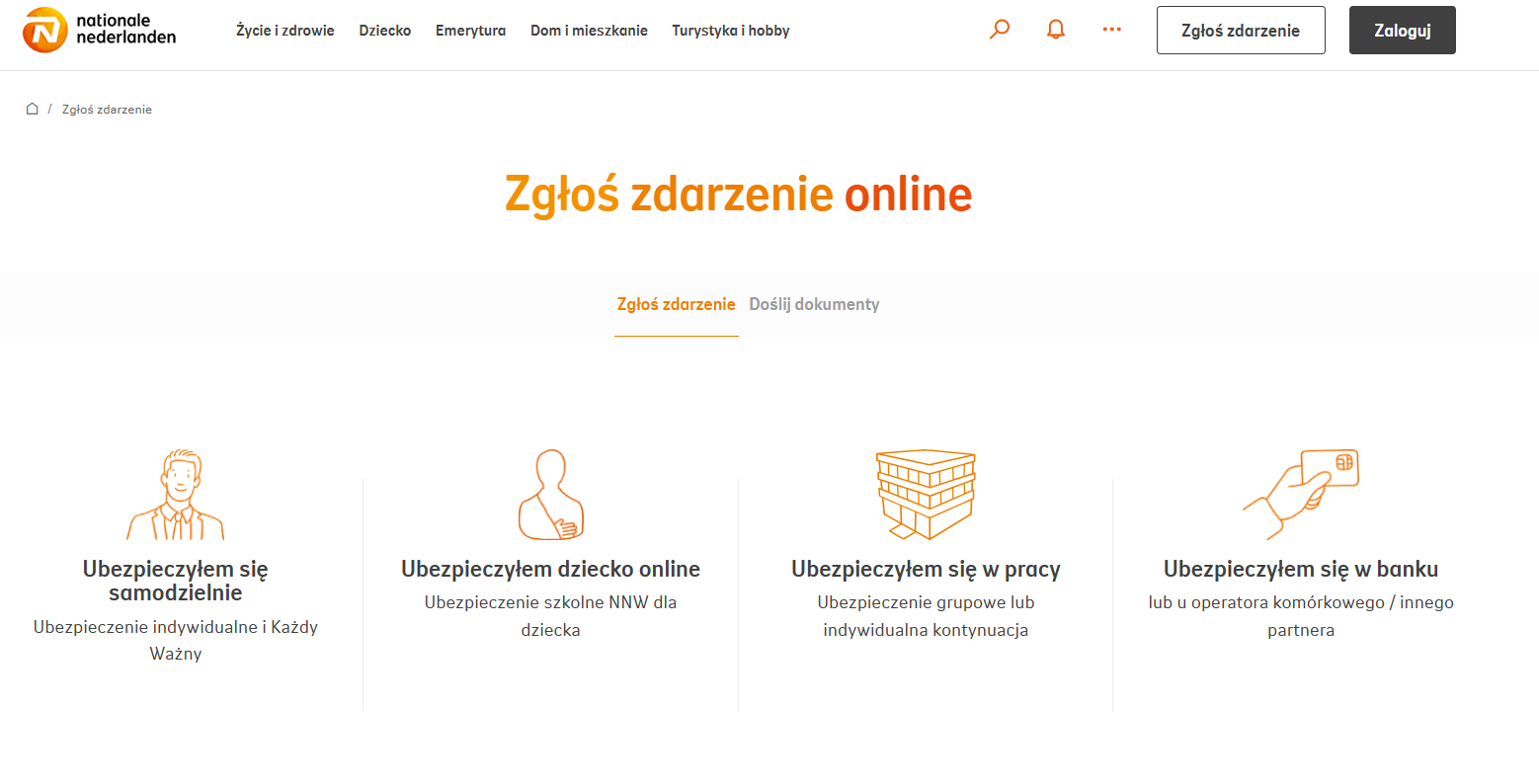nationale-nederlanden zgłoszenie szkody